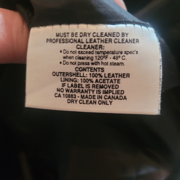 Black 100% Leather Pants - Picture 3 of 4